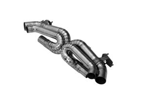 运动型排气消声器，带旁通阀，钛合金管。保时捷 992 / 992.1 GTS / 992.1 Turbo / 992.1 Dakar - 992251062A, 992298019 - 9M992298019